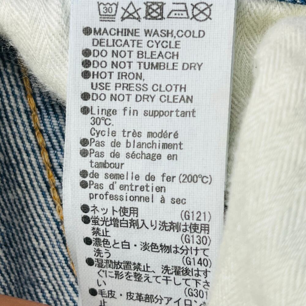 Moussy Vintage Womens Guilford Straight Leg Distressed Jeans size 28 Medium Blue - Picture 14 of 14